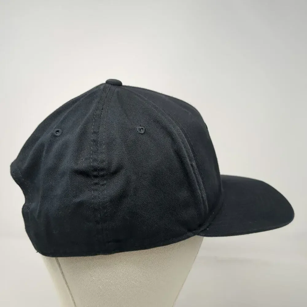 Nike Snapback Hat Black One Size Jordan Jumpman Patch 6 Panel Logo Athletic